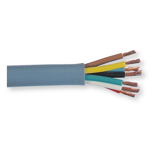 Kabel FLYY rund schwarz/blau/violett/gelb/grün/weiß/rot 7 x 1,5 mm² 50 m